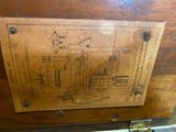 Antique Western Electric Hand Crank Wood Telephone Wall Oak Display Vtg Tag Nice