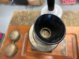 Antique Western Electric Hand Crank Wood Telephone Wall Oak Display Vtg Tag Nice