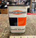 Vtg 60's Harley Chain Saver Lube Metal Can FULL NOS Shovelhead Panhead Ironhead