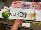 IC Iron city Sign light beer twist sign Rio Cherry Acapulco Lime Advertising 24"