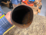 Vtg Upsweep Muffler Triumph BSA Cafe Racer Bobber Chopper Honda Motorcycle 1 3/8