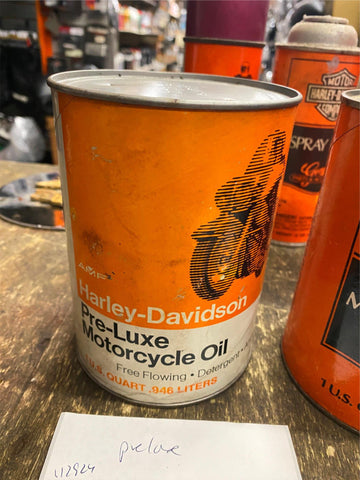 Vtg Harley Oil can Motorcycle Amf Shovelhead Panhead Ironhead 70's FLH Glide