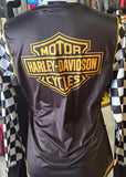 HARLEY-DAVIDSON LADIES SIZE SMALL LONG SLEEVE SILKY RACING SHIRT