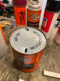 Vtg Harley Oil can Motorcycle Shovelhead Panhead Ironhead 80's FLH Electra Glide