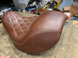 Mustang Day Tripper Solo Seat Harley Dyna Forward Brown 2006^ Superglide Bob FXD