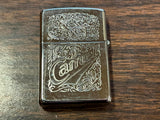 Vtg Unfired 1995 Camel Cigarettes Zippo Lighter Rare Silver Plated Western Beast