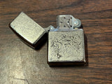 Vtg Unfired 1995 Camel Cigarettes Zippo Lighter Rare Silver Plated Western Beast