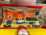 Vtg 1971 Raggedy Ann Andy Bradley Time Swiss Movement Watch Orig Case Collectibl