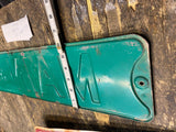 Vtg Embossed Main Street sign Tin Auto Truck Oil Gas Man Cave GArage Decor 24"