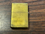Vintage 1997 Gold Toned Slashed Zippo Lighter Patented 2032695
