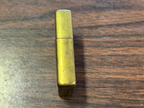 Vintage 1997 Gold Toned Slashed Zippo Lighter Patented 2032695