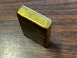 Vintage 1997 Gold Toned Slashed Zippo Lighter Patented 2032695