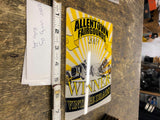 Vtg Allentown Drag Races sign Advertising Auto Motorcycle 6x8 Bike Hot Rod Car