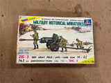 Vintage Zvezda Italeri Model Kit 1/35 Scale Soviet Red Army Field Anti-Tank WW2