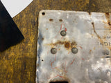 Vtg 1912 Pennsylvania Pa Porcelain License Plate Auto Truck Sign Tag Antique!