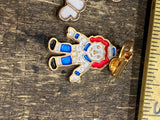 Vtg Raggedy Ann Andy Doll Pin Necklace Jewelry Lot Collectible!