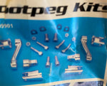 Adjustable Passenger Pegs mounts Harley Heritage Softail Fatboy FXST 84-99 Custo