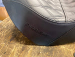 Pro Series SDC Performance Grip Seat Harley Backrest Lattice Lumbar FL/FX 18-24