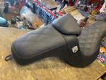Pro Series SDC Performance Grip Seat Harley Backrest Lattice Lumbar FL/FX 18-24