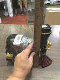 Vtg Empty Ezra Brooks Black Red Gold Locomotive Whiskey Decanter Bottle Unique