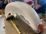 OEM Front Fender White Harley Police Emblems Trim Factory 1980-2013 FLH Glide