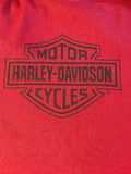 HARLEY DAVIDSON LADIES SIZE LARGE LONG SLEEVE BURGUNDY TURTLENECK