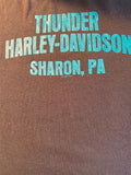 HARLEY DAVIDSON LADIES MED BLACK "GENUINE MOTORCYCLES"