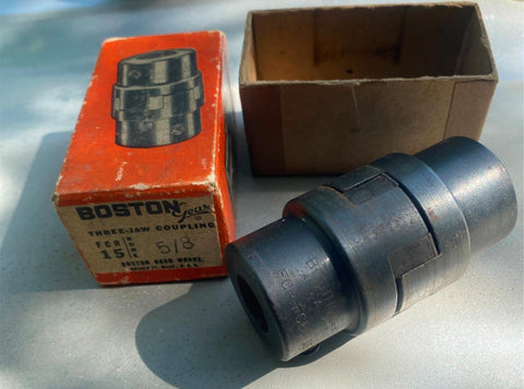 BOSTON GEAR SHAFT 3 Three Jaw COUPLING Coupler FC15 5/8 Vtg NOS USA NIB
