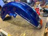 Blue Front Fender W Trim Harley Road King Touring FLHR 2013< OEM Emblems Light