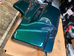 SIDE COVER PANEL LEFT SNAKE VENOM GREEN HARLEY FLH GLIDE STREET ROAD KING 2021