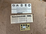 Vintage MPC Model Kits 1/72 Scale Messerschmitt Bf 109E Plastic Aircraft