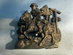 Vtg Brass Letter Holder Mail Desktop Paul Revere Colonial Work home office
