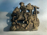 Vtg Brass Letter Holder Mail Desktop Paul Revere Colonial Work home office
