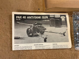 Vintage Testors/Italeri Anti-Tank Gun Pak 40 Model Kit Sealed 1/35th Scale