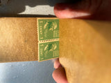 Vtg Stamp book New United states Stamps 1 cent 2 John adams Unissued 1930's