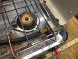 Hillary propane camping stove 2 burner Portable Fold up Cook Grill Camp Survival