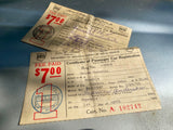 Vtg 1938 1939 Plymouth Car Truck Registration paper Ohio Antique Auto ephemera!