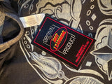 HOT LEATHERS LADIES SIZE LARGE BLACK TSHIRT SUGAR SKULL 3/4 LENGTH SLEEVE