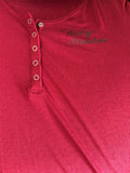 HARLEY DAVIDSON LADIES SIZE LARGE BURGUNDY LONG SLEEVE BUTTON TOP RIBBED SHIRT