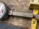 Hastings Compression Vacuum Tester Vtg Tool Antique Box Adverti Sign Oil Gas CAn
