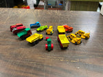 Vtg England Lot of 13 Matchbox Construction Vehicles & Cars Bulldozer Dump truck