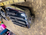 OEM GENUINE HARLEY CHROME RUBBER NOSTALGIC MINI FOOTBOARDS FOOTPEGS WIDE HIGHWAY