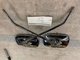 OEM Long Stem Live to Ride Mirrors Harley Gold Touring Softail Sportster FXR Dyn