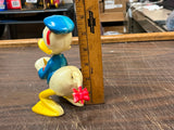 Vintage 1950s Marx Wind-Up Plastic Donald Duck w/Whirling Tail Disney WORKS!