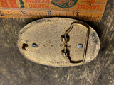 Vtg D Belt Buckle Western John Wayne Cowboy Fancy USA Initials Rode
