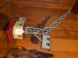 Vtg Railroad Train Tower Crane Wind Up Tin Toy West Germany US Gely Litho Lionel