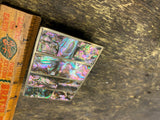 Vtg Belt Buckle Inlaid Natural Abalone Silver Dress Cowboy Western Mexico Fancy!