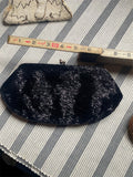 Vtg Black ladies coin Purse Beads 1940's Clothing Accessories Japan WW2 Dress