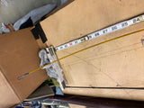 Handmade Wood Ice Fishing Pole Hand Wound Vtg Decor Camp man Cave Folk Art Prima