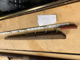 Handmade Wood Ice Fishing Pole Hand Wound Vtg Decor Camp man Cave Folk Art Prima